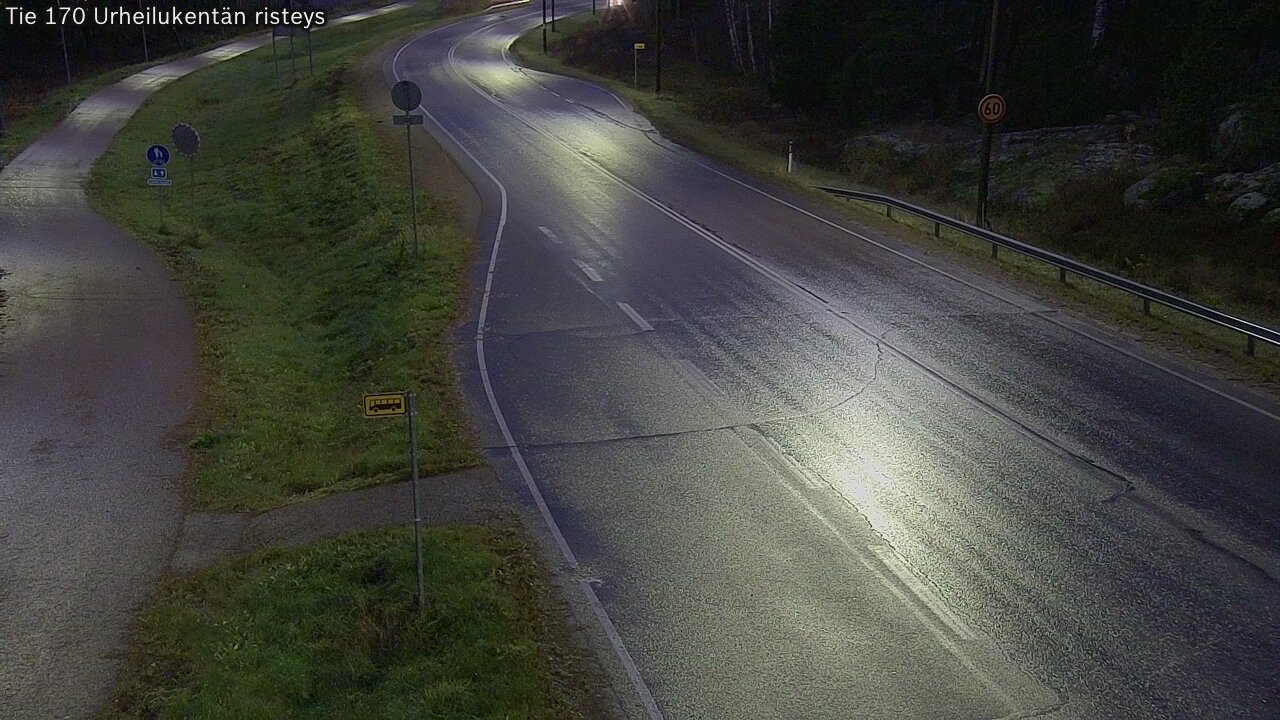 Kelikamerat Kuva Tie 170 Virolahti Urheilukentän risteys, Virolahti, Kymenlaakso