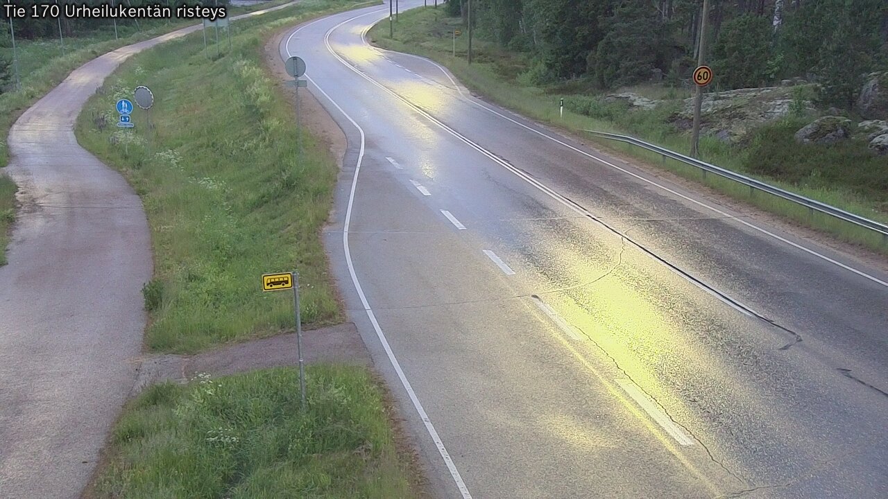 Kelikamerat Kuva Tie 170 Virolahti Urheilukentän risteys, Virolahti, Kymenlaakso