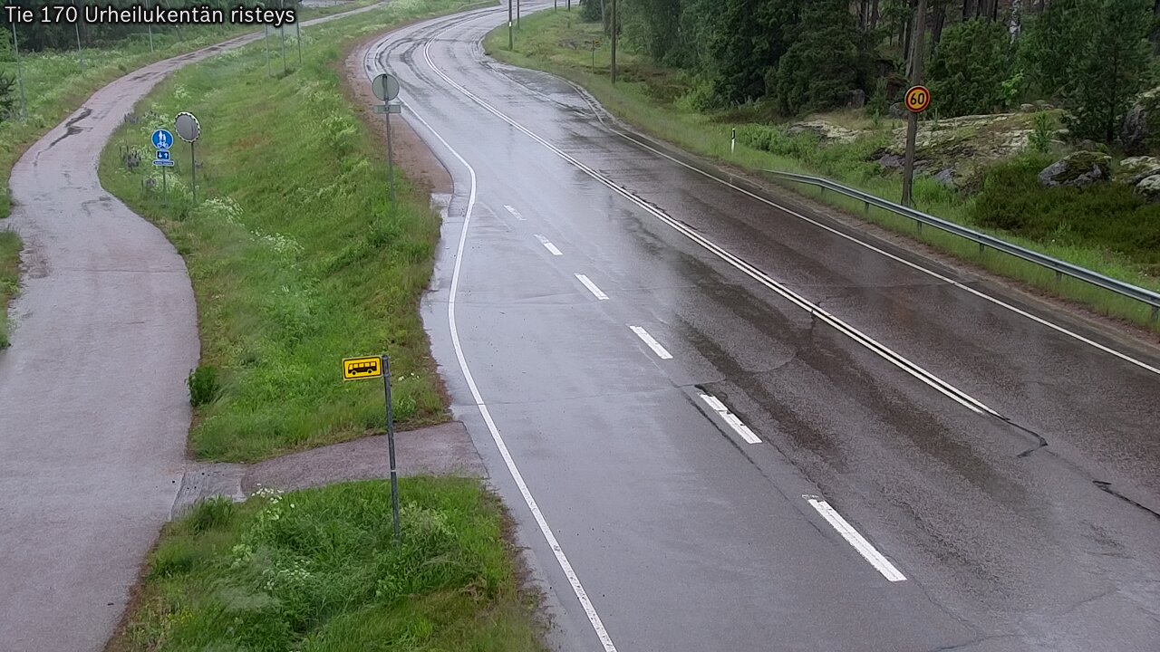 Kelikamerat Kuva Tie 170 Virolahti Urheilukentän risteys, Virolahti, Kymenlaakso