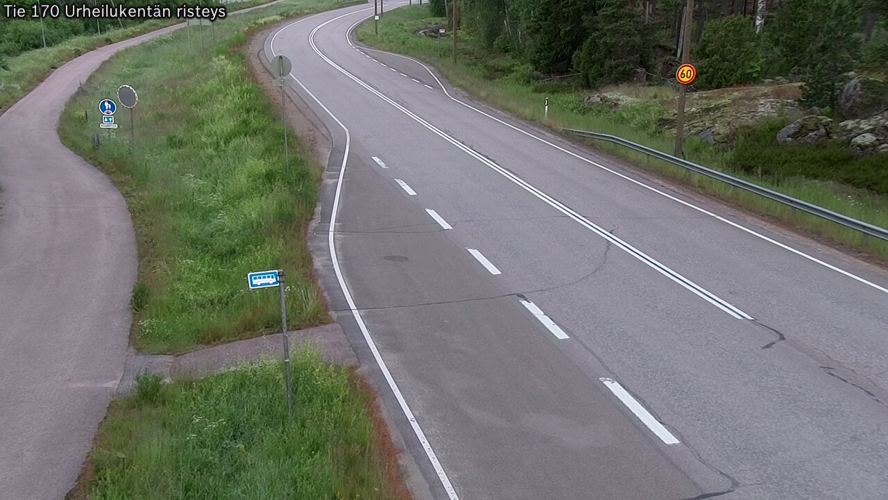 Weather Camera Image Road 170 Virolahti Sports field crossing, Virolahti, Kymenlaakso