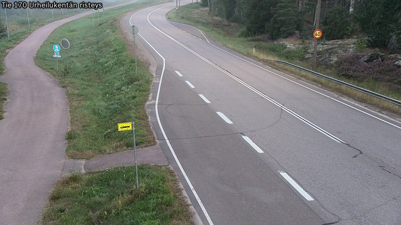 Kelikamerat Kuva Tie 170 Virolahti Urheilukentän risteys, Virolahti, Kymenlaakso