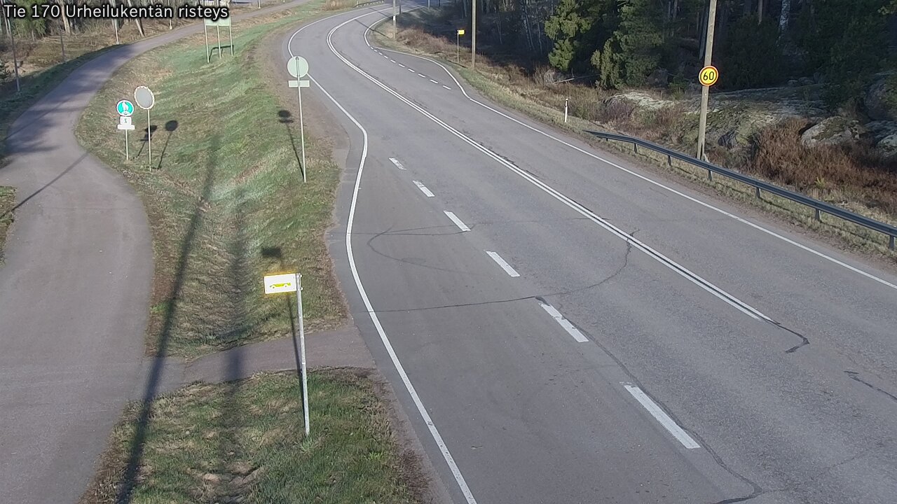 Weather Camera Image Road 170 Virolahti Sports field crossing, Virolahti, Kymenlaakso