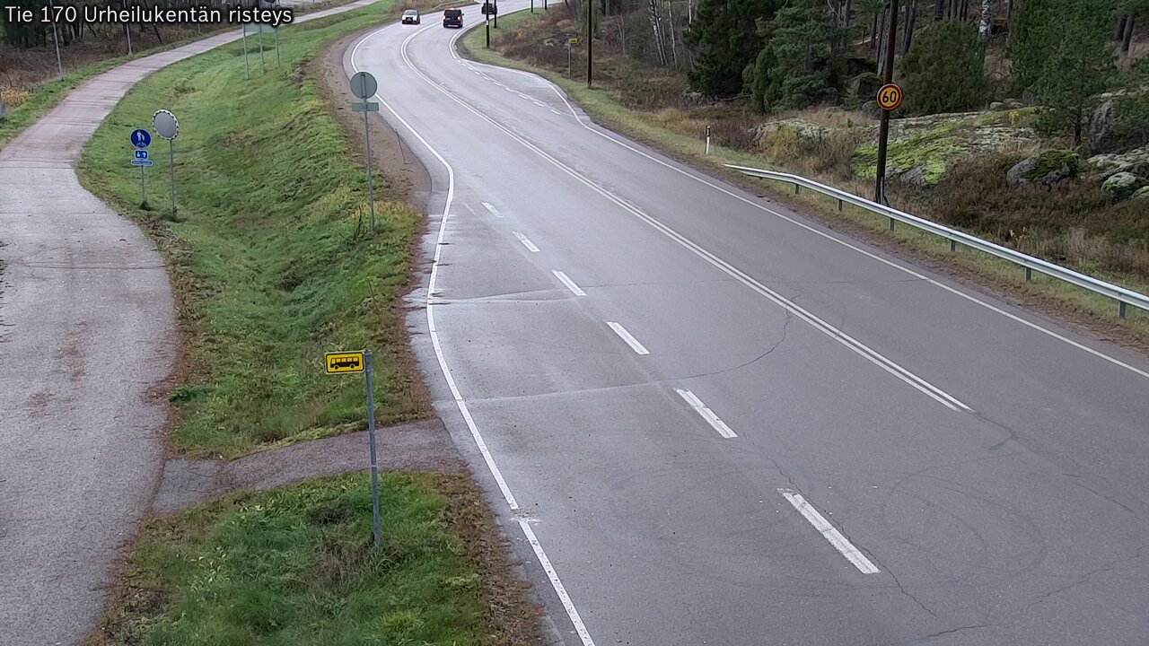 Kelikamerat Kuva Tie 170 Virolahti Urheilukentän risteys, Virolahti, Kymenlaakso