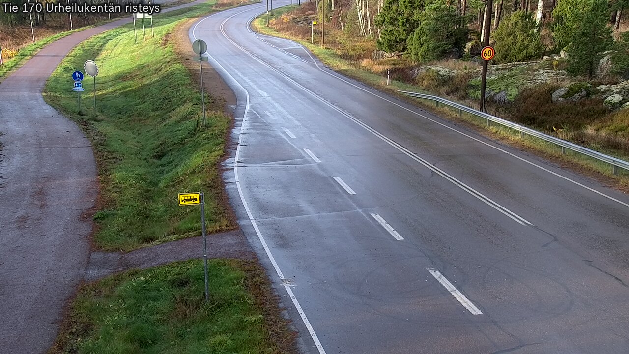 Kelikamerat Kuva Tie 170 Virolahti Urheilukentän risteys, Virolahti, Kymenlaakso