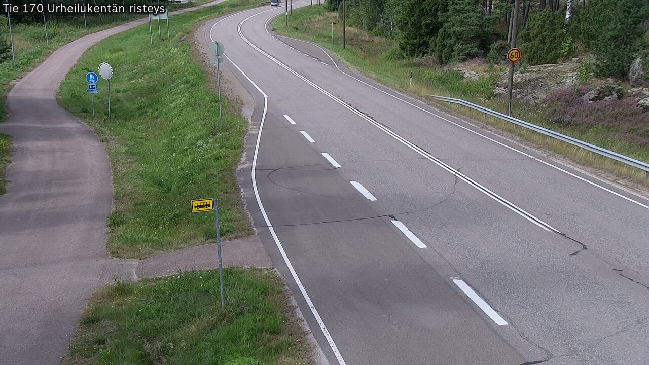 Kelikamerat Kuva Tie 170 Virolahti Urheilukentän risteys, Virolahti, Kymenlaakso
