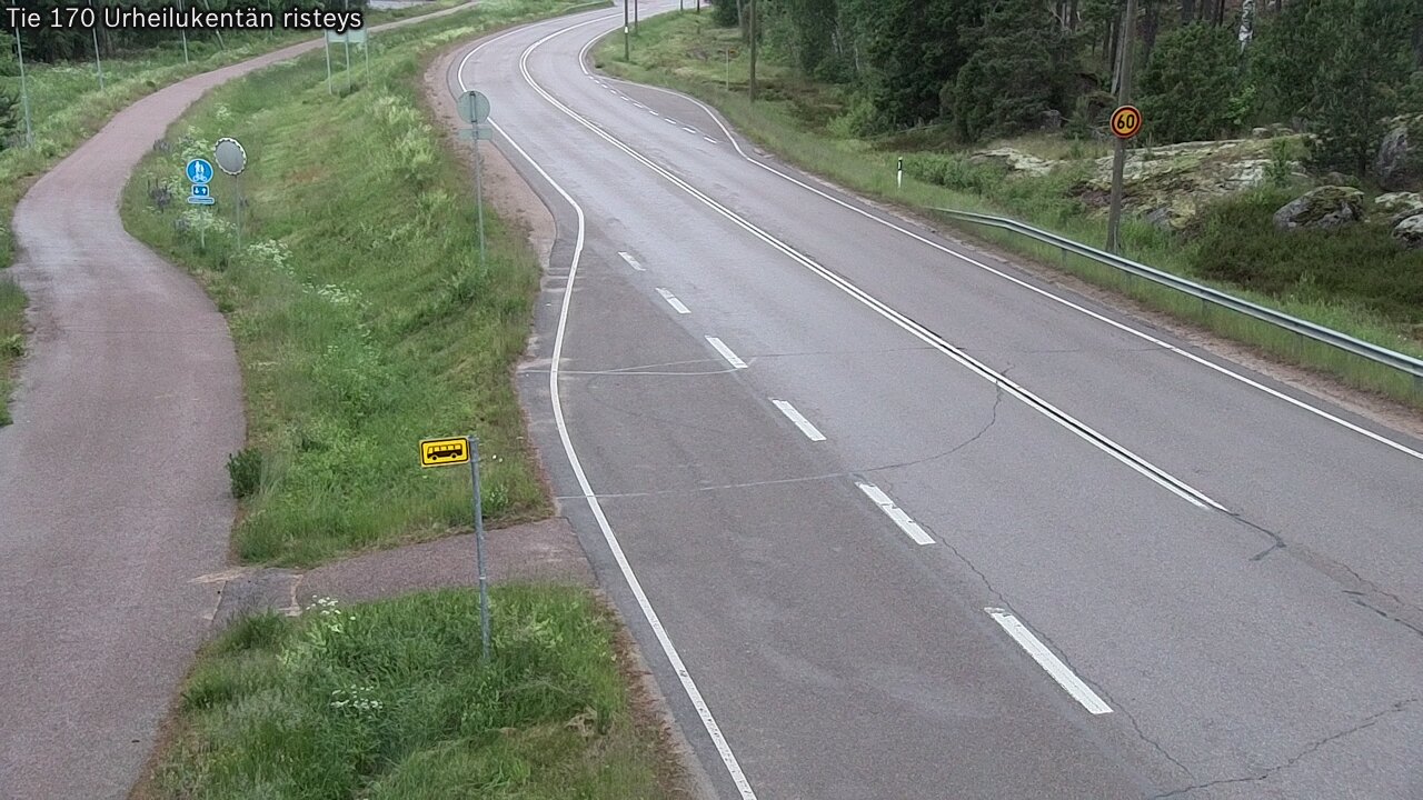Kelikamerat Kuva Tie 170 Virolahti Urheilukentän risteys, Virolahti, Kymenlaakso