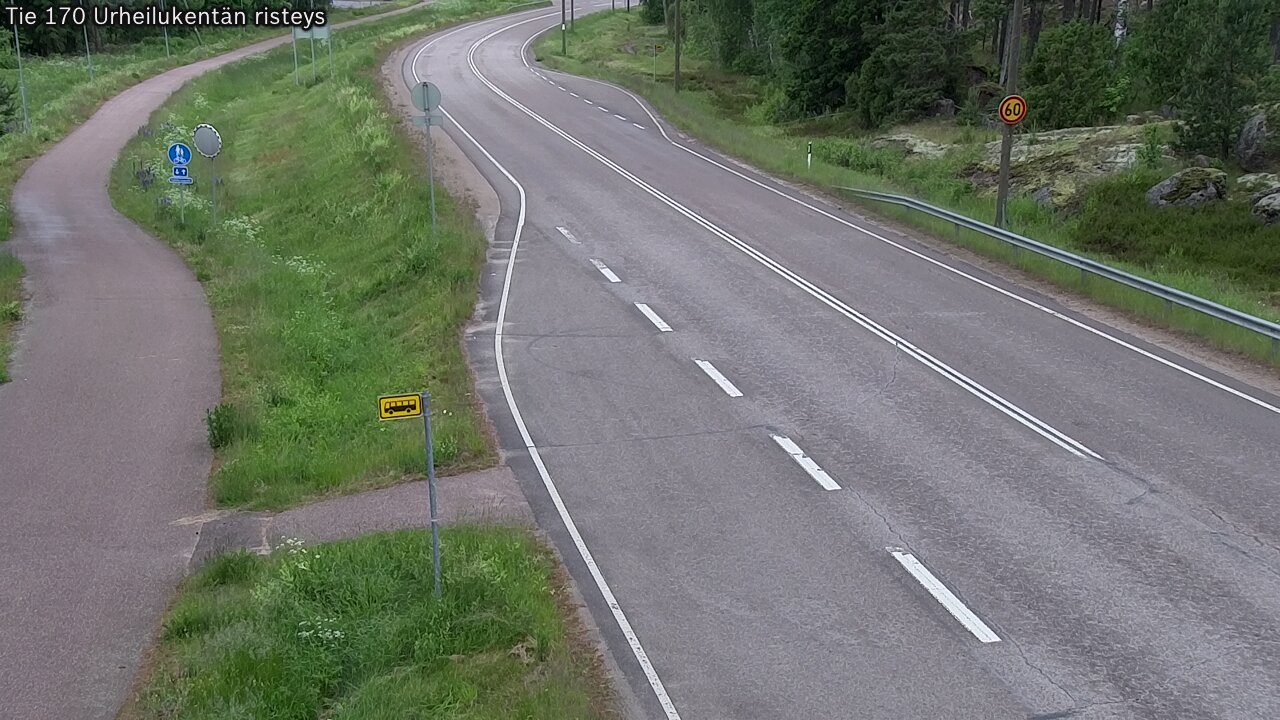 Kelikamerat Kuva Tie 170 Virolahti Urheilukentän risteys, Virolahti, Kymenlaakso