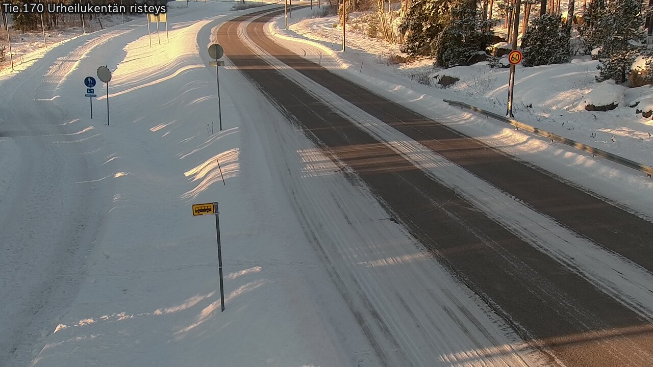Weather Camera Image Road 170 Virolahti Sports field crossing, Virolahti, Kymenlaakso