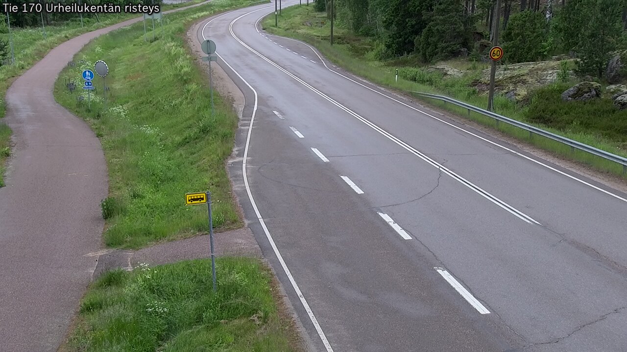 Kelikamerat Kuva Tie 170 Virolahti Urheilukentän risteys, Virolahti, Kymenlaakso