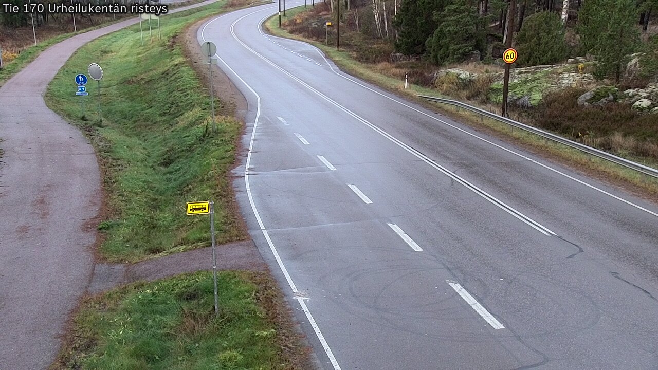 Kelikamerat Kuva Tie 170 Virolahti Urheilukentän risteys, Virolahti, Kymenlaakso