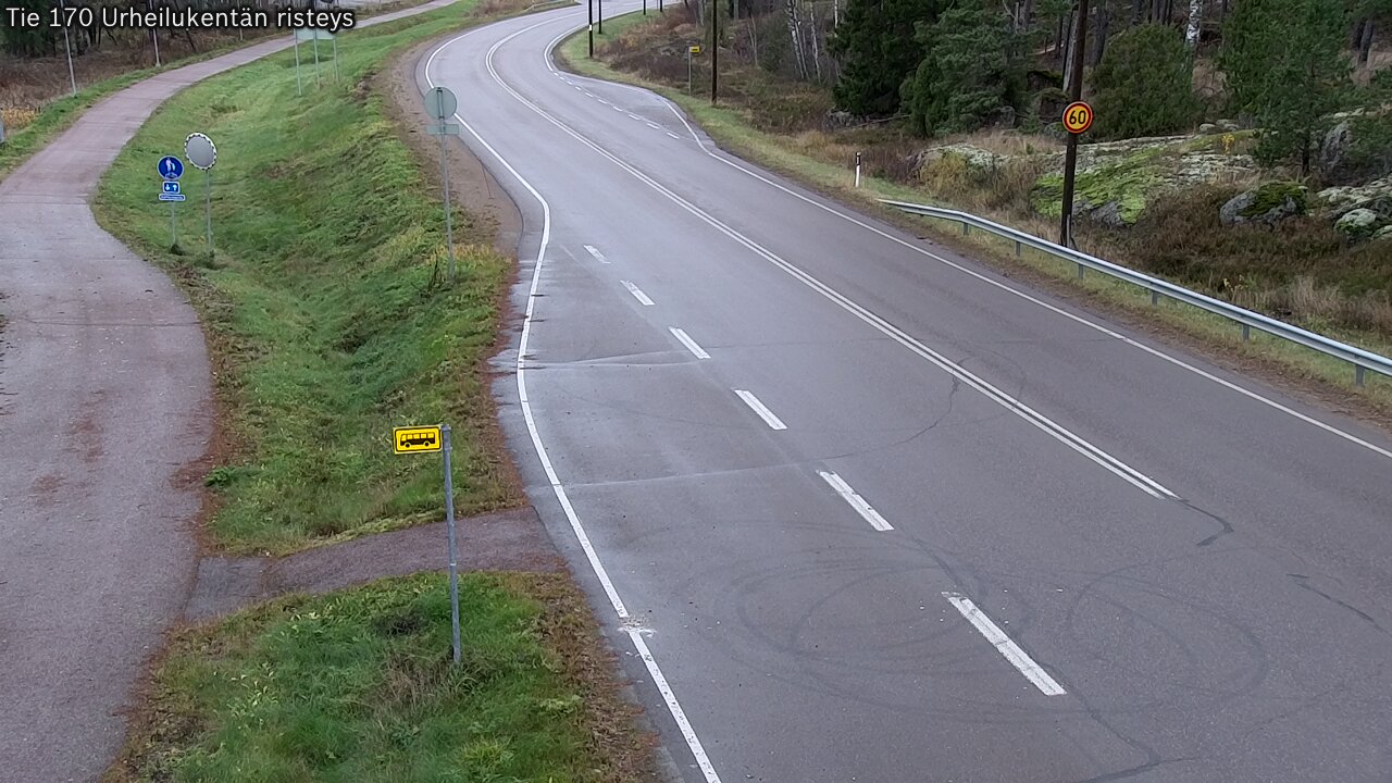Kelikamerat Kuva Tie 170 Virolahti Urheilukentän risteys, Virolahti, Kymenlaakso