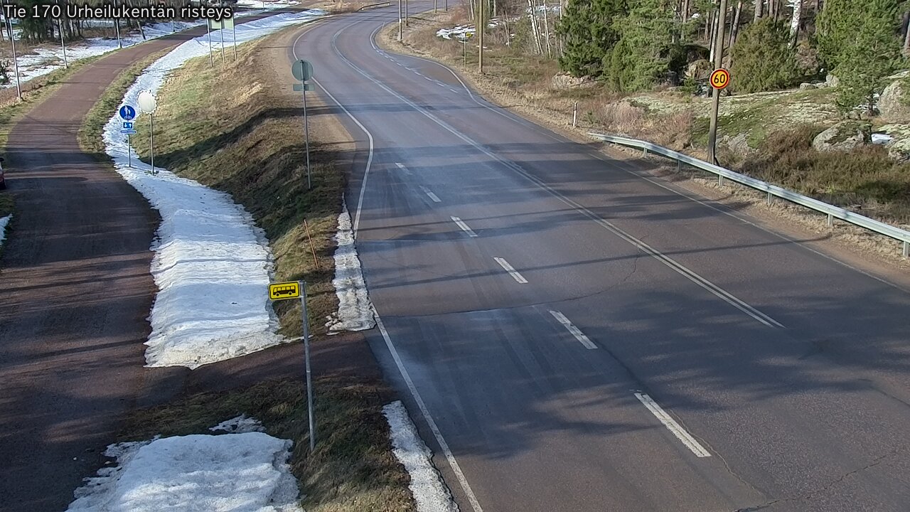 Weather Camera Image Road 170 Virolahti Sports field crossing, Virolahti, Kymenlaakso