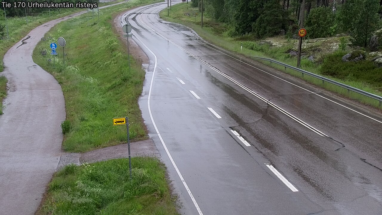 Kelikamerat Kuva Tie 170 Virolahti Urheilukentän risteys, Virolahti, Kymenlaakso