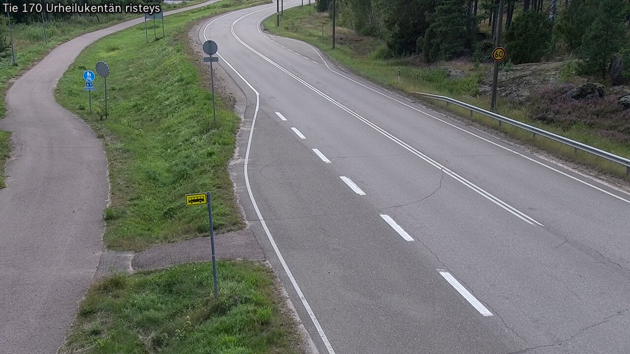 Kelikamerat Kuva Tie 170 Virolahti Urheilukentän risteys, Virolahti, Kymenlaakso