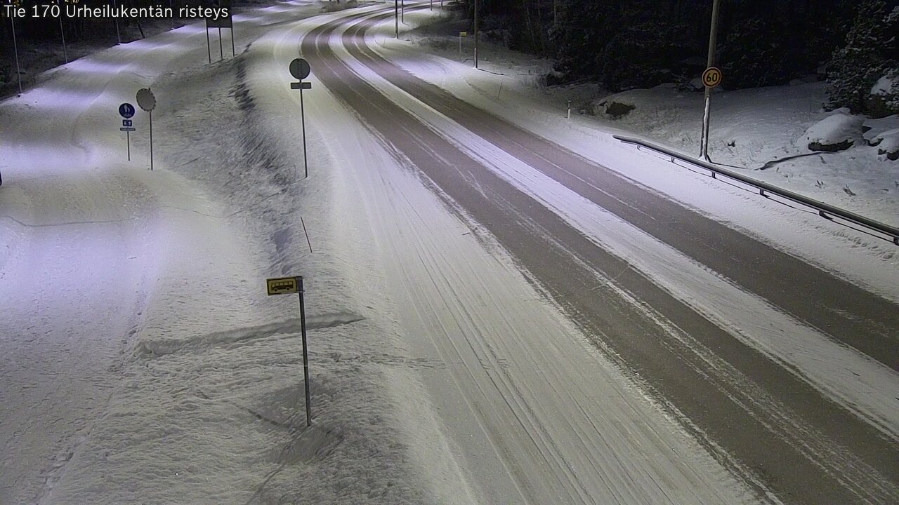 Kelikamerat Kuva Tie 170 Virolahti Urheilukentän risteys, Virolahti, Kymenlaakso