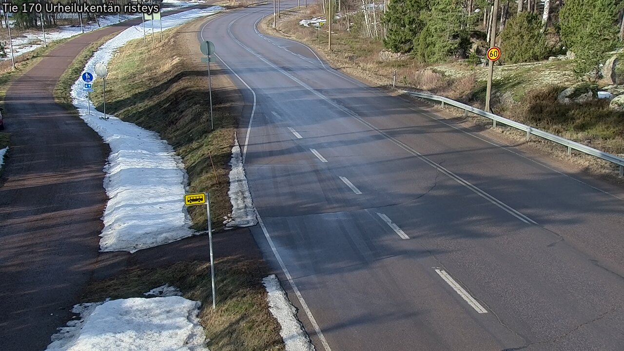 Kelikamerat Kuva Tie 170 Virolahti Urheilukentän risteys, Virolahti, Kymenlaakso