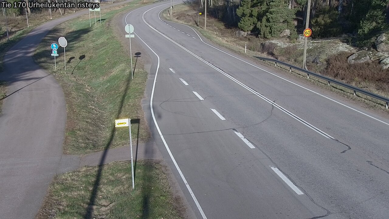 Weather Camera Image Road 170 Virolahti Sports field crossing, Virolahti, Kymenlaakso