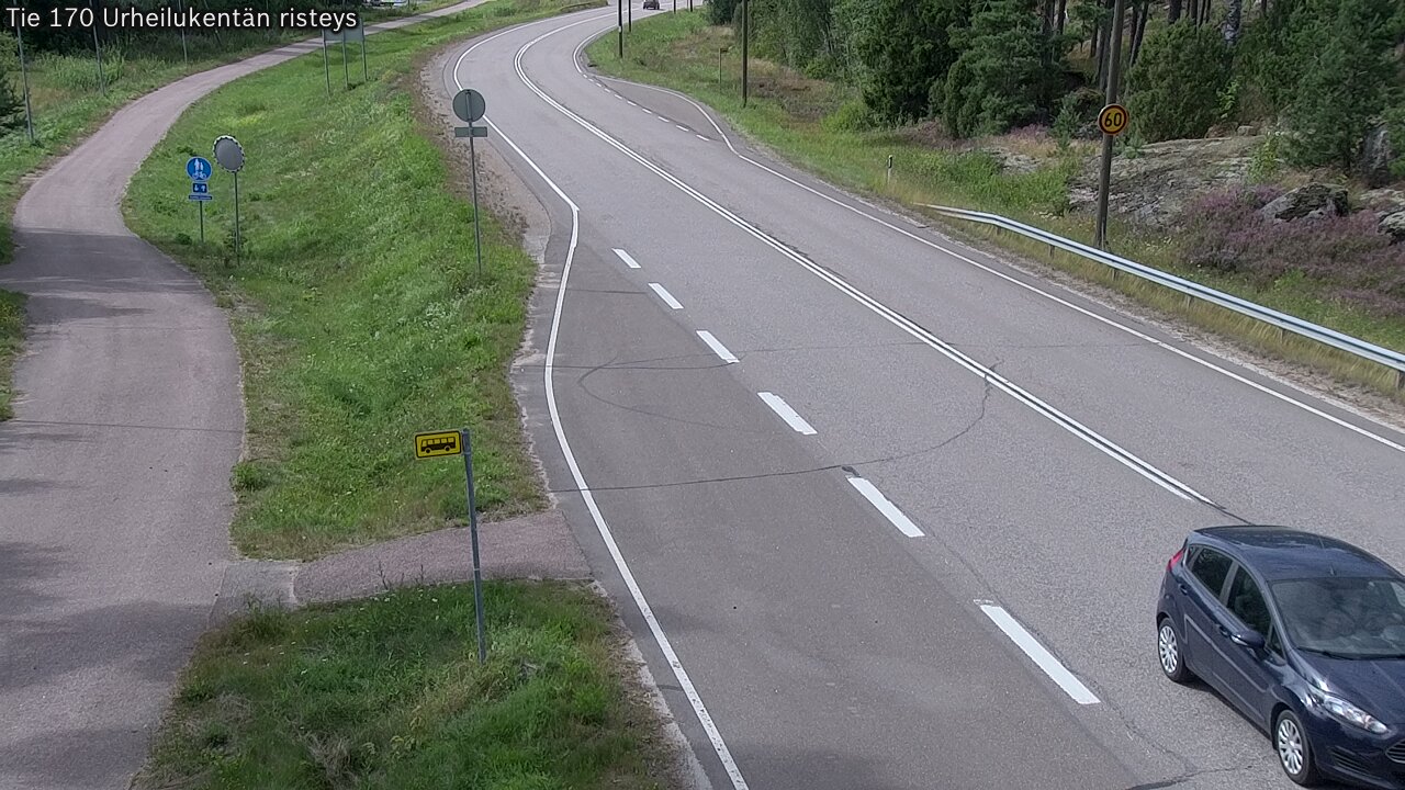 Kelikamerat Kuva Tie 170 Virolahti Urheilukentän risteys, Virolahti, Kymenlaakso