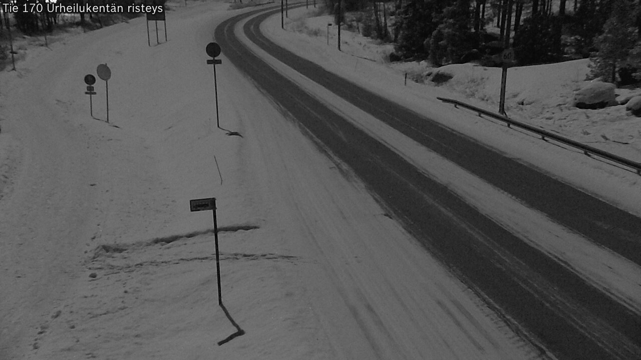 Kelikamerat Kuva Tie 170 Virolahti Urheilukentän risteys, Virolahti, Kymenlaakso