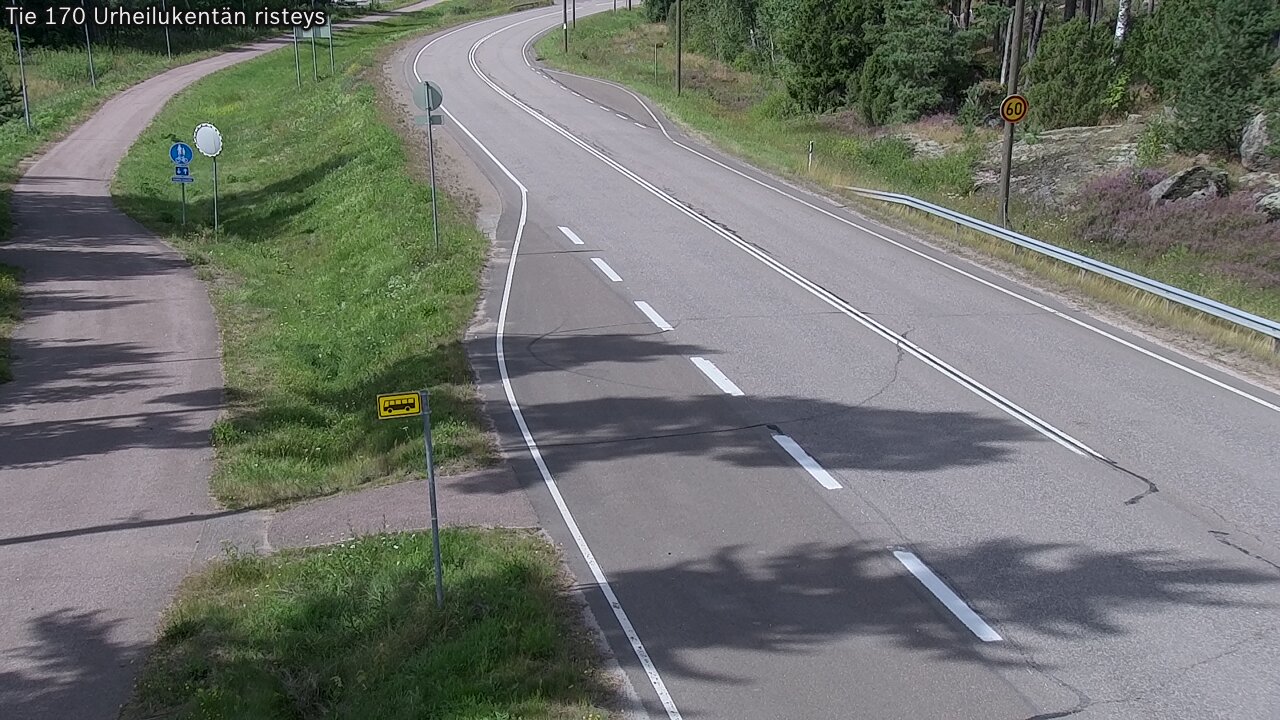 Kelikamerat Kuva Tie 170 Virolahti Urheilukentän risteys, Virolahti, Kymenlaakso