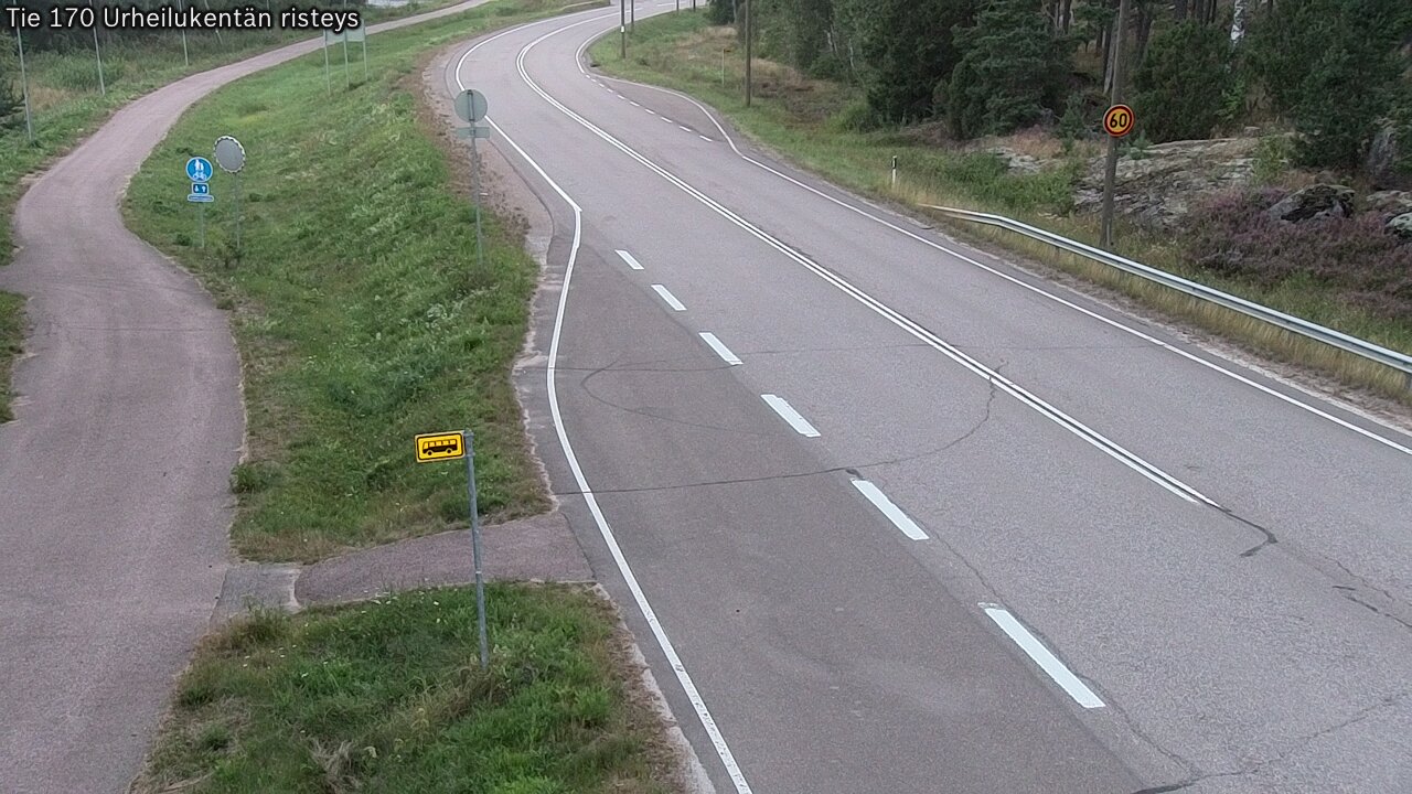 Kelikamerat Kuva Tie 170 Virolahti Urheilukentän risteys, Virolahti, Kymenlaakso