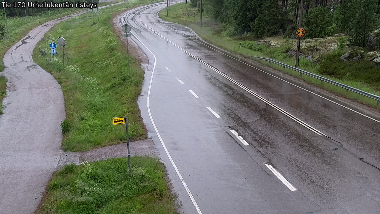 Kelikamerat Kuva Tie 170 Virolahti Urheilukentän risteys, Virolahti, Kymenlaakso