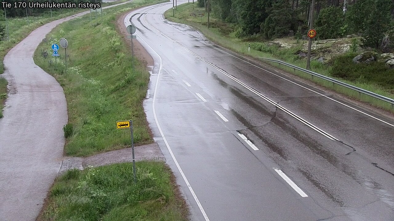 Kelikamerat Kuva Tie 170 Virolahti Urheilukentän risteys, Virolahti, Kymenlaakso