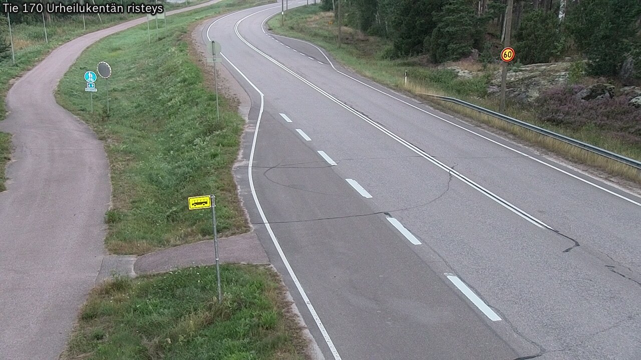 Kelikamerat Kuva Tie 170 Virolahti Urheilukentän risteys, Virolahti, Kymenlaakso