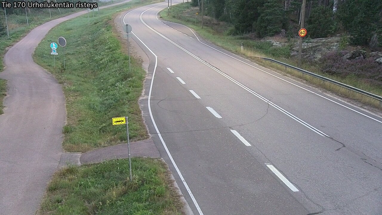 Kelikamerat Kuva Tie 170 Virolahti Urheilukentän risteys, Virolahti, Kymenlaakso