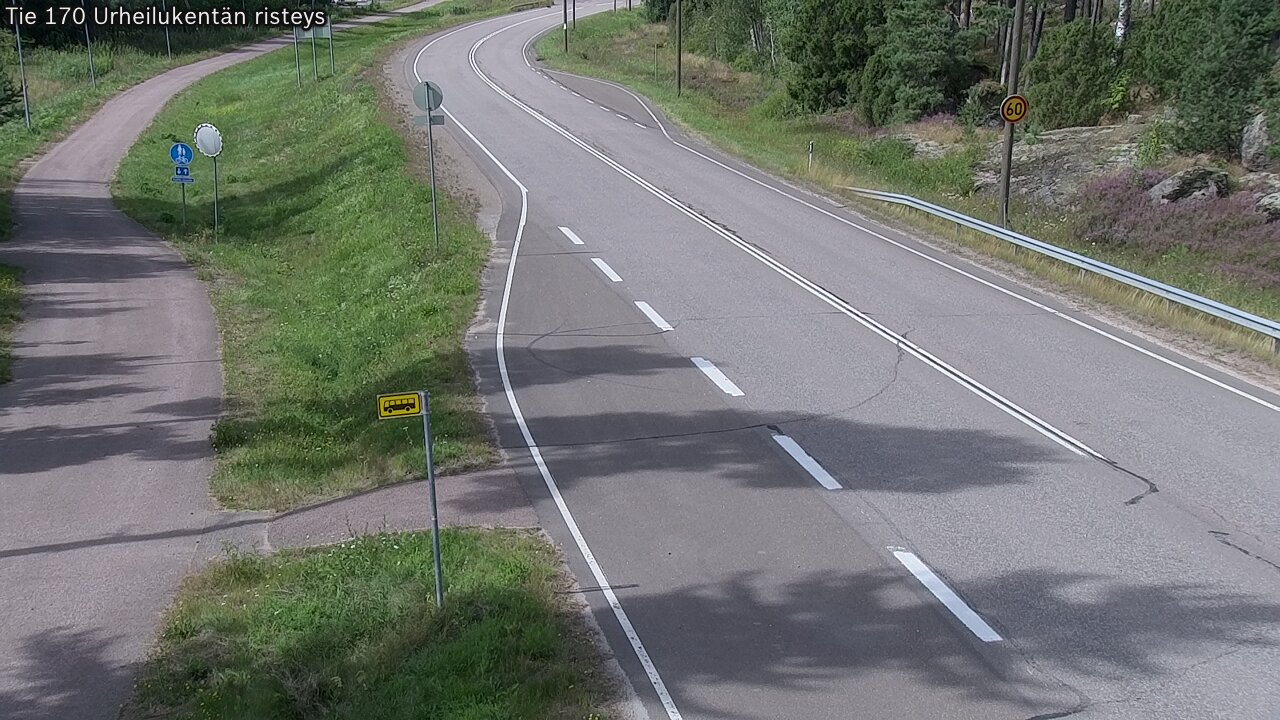 Kelikamerat Kuva Tie 170 Virolahti Urheilukentän risteys, Virolahti, Kymenlaakso