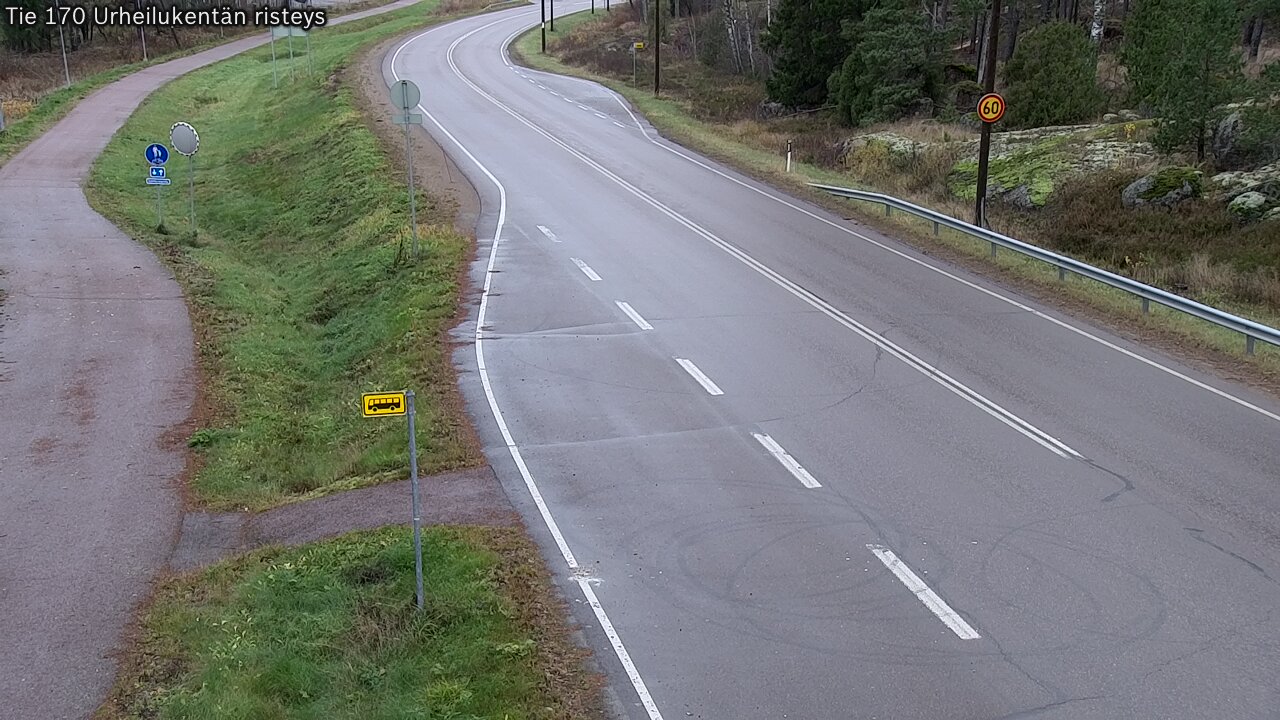 Kelikamerat Kuva Tie 170 Virolahti Urheilukentän risteys, Virolahti, Kymenlaakso