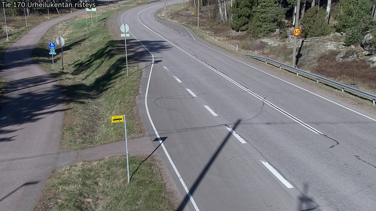 Weather Camera Image Road 170 Virolahti Sports field crossing, Virolahti, Kymenlaakso