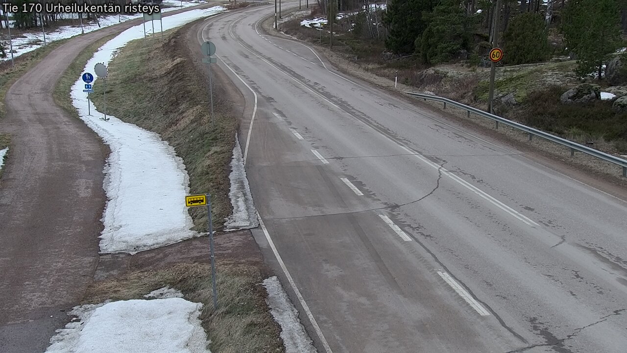 Kelikamerat Kuva Tie 170 Virolahti Urheilukentän risteys, Virolahti, Kymenlaakso