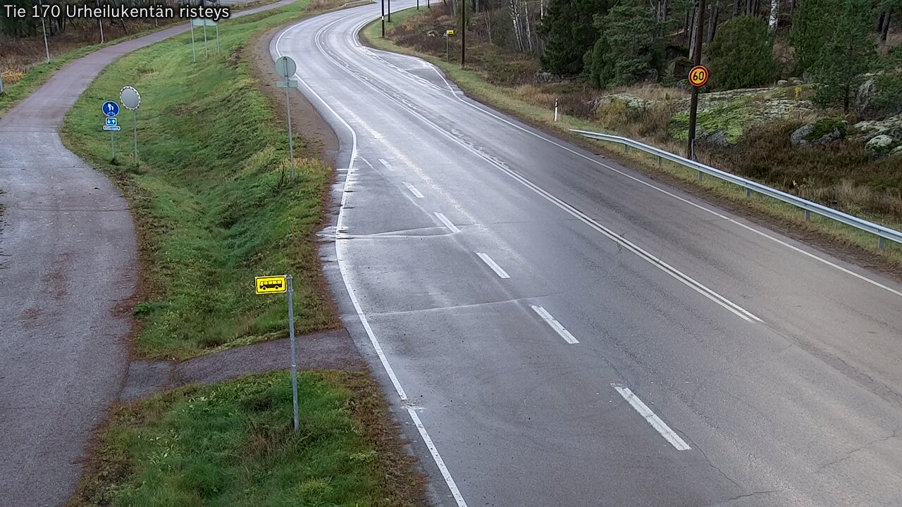 Kelikamerat Kuva Tie 170 Virolahti Urheilukentän risteys, Virolahti, Kymenlaakso