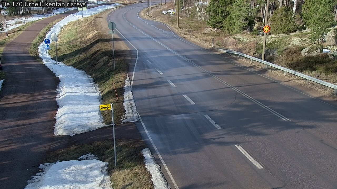 Kelikamerat Kuva Tie 170 Virolahti Urheilukentän risteys, Virolahti, Kymenlaakso