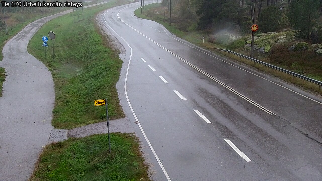 Weather Camera Image Road 170 Virolahti Sports field crossing, Virolahti, Kymenlaakso
