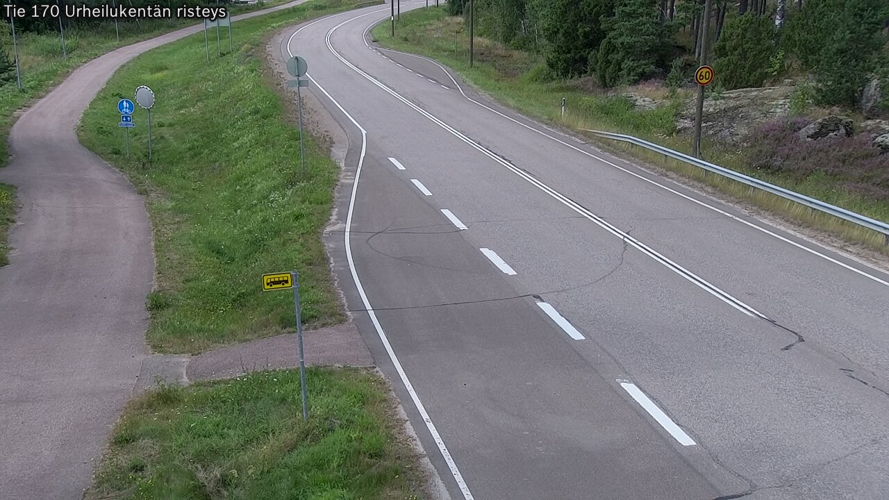 Kelikamerat Kuva Tie 170 Virolahti Urheilukentän risteys, Virolahti, Kymenlaakso