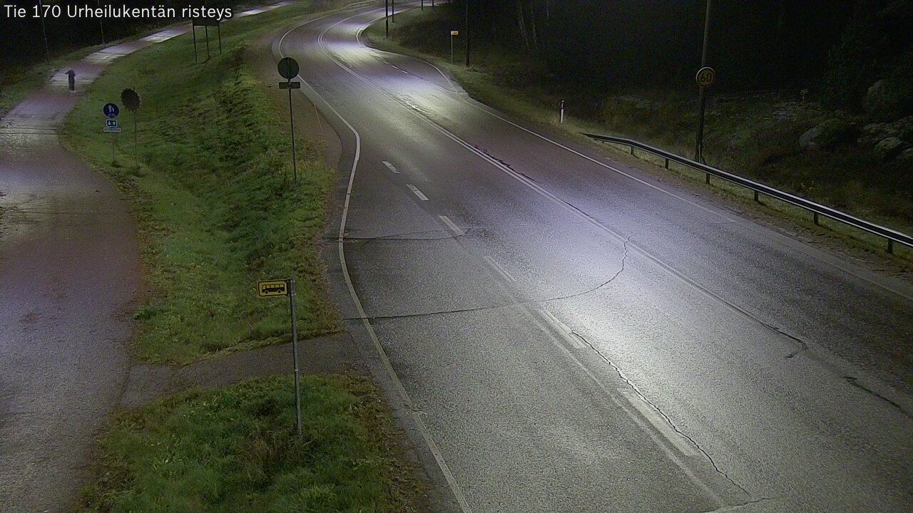 Kelikamerat Kuva Tie 170 Virolahti Urheilukentän risteys, Virolahti, Kymenlaakso