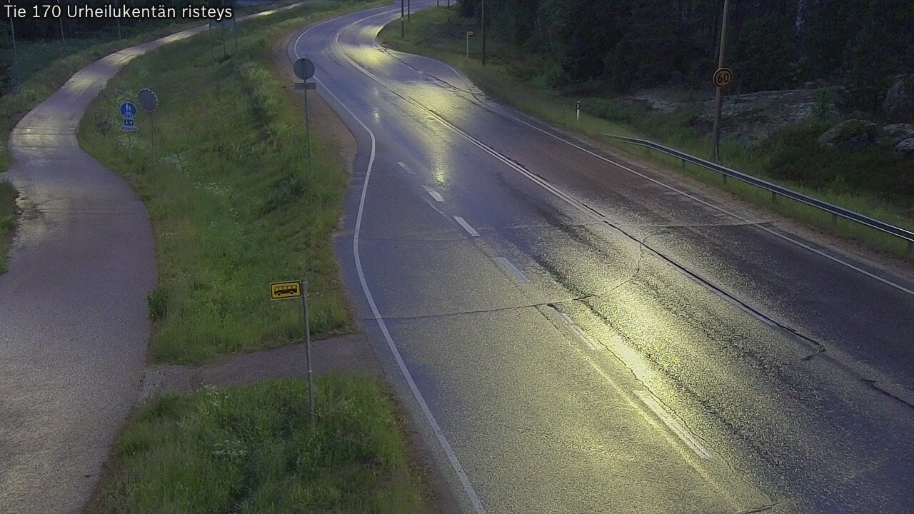 Kelikamerat Kuva Tie 170 Virolahti Urheilukentän risteys, Virolahti, Kymenlaakso