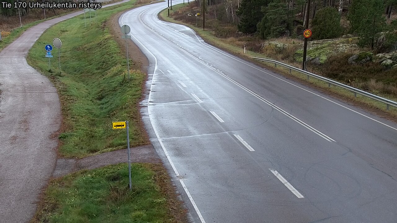 Kelikamerat Kuva Tie 170 Virolahti Urheilukentän risteys, Virolahti, Kymenlaakso