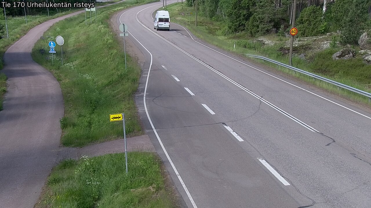 Kelikamerat Kuva Tie 170 Virolahti Urheilukentän risteys, Virolahti, Kymenlaakso