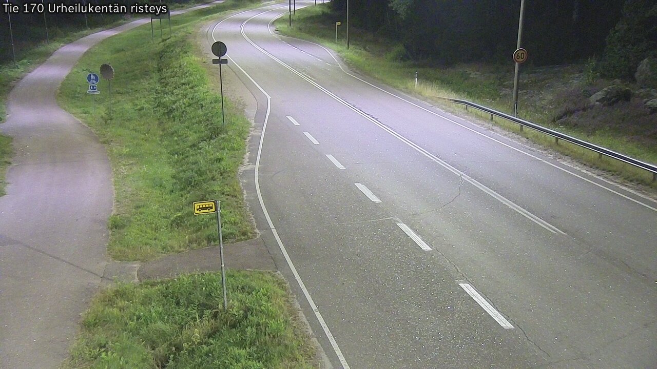 Kelikamerat Kuva Tie 170 Virolahti Urheilukentän risteys, Virolahti, Kymenlaakso