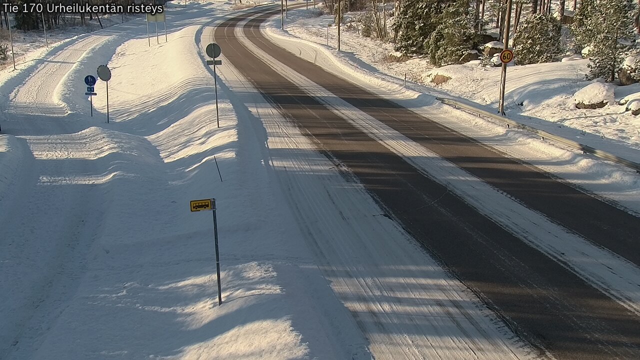 Weather Camera Image Road 170 Virolahti Sports field crossing, Virolahti, Kymenlaakso