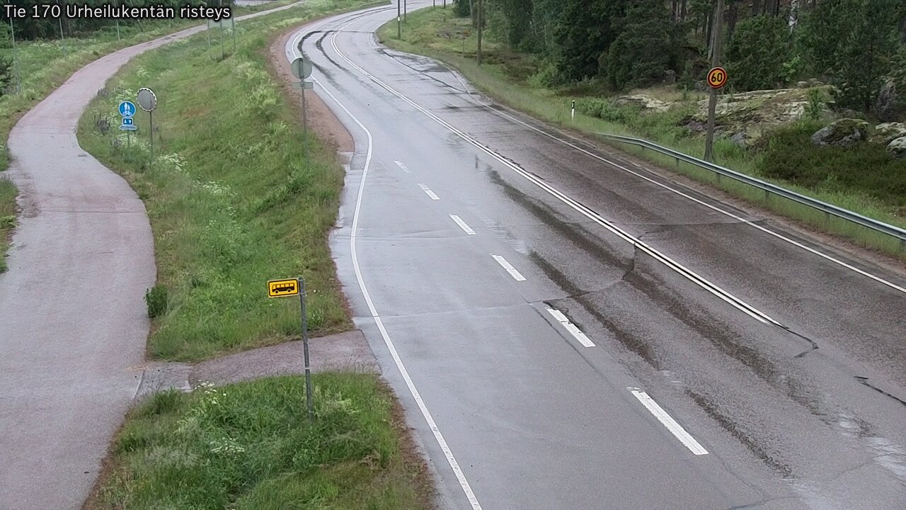 Kelikamerat Kuva Tie 170 Virolahti Urheilukentän risteys, Virolahti, Kymenlaakso