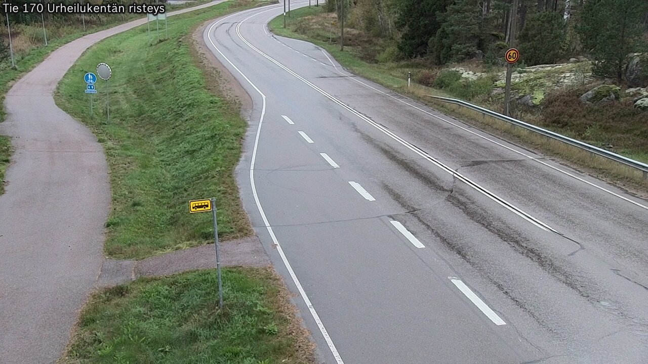 Kelikamerat Kuva Tie 170 Virolahti Urheilukentän risteys, Virolahti, Kymenlaakso