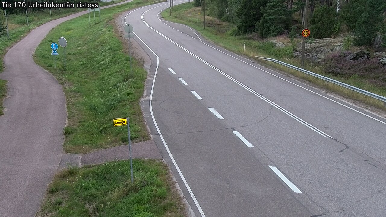 Kelikamerat Kuva Tie 170 Virolahti Urheilukentän risteys, Virolahti, Kymenlaakso