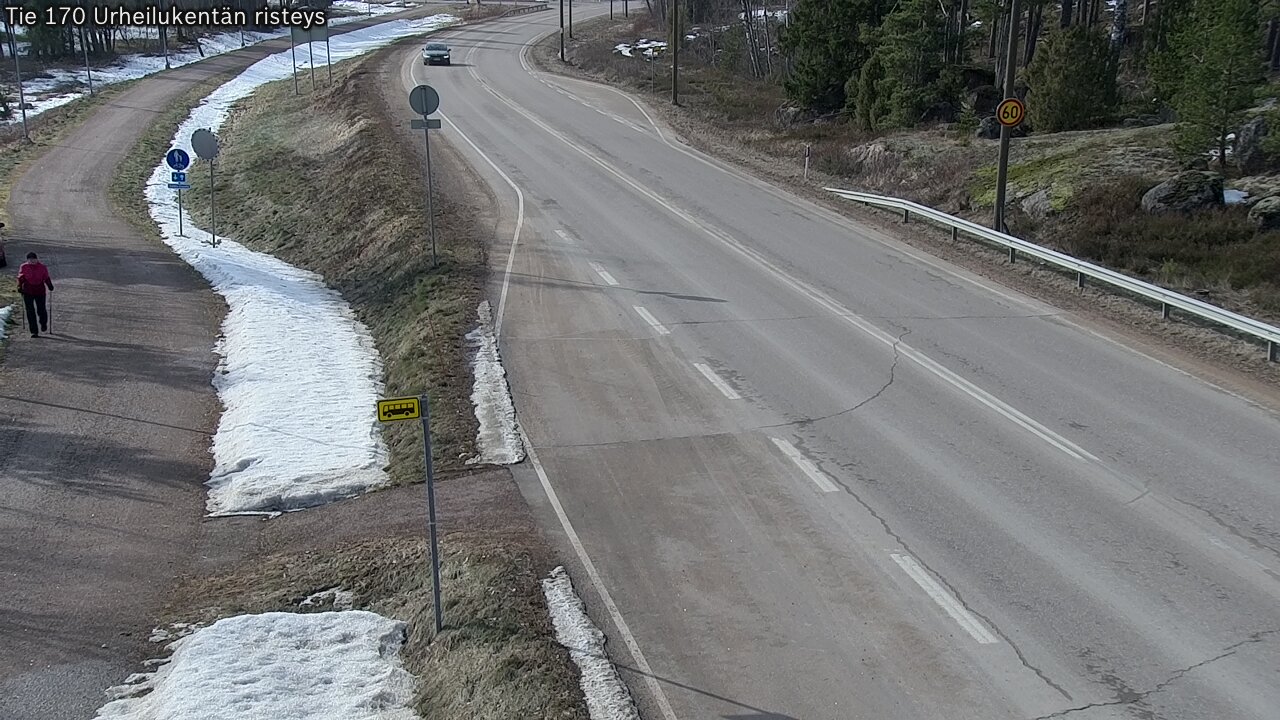 Weather Camera Image Road 170 Virolahti Sports field crossing, Virolahti, Kymenlaakso
