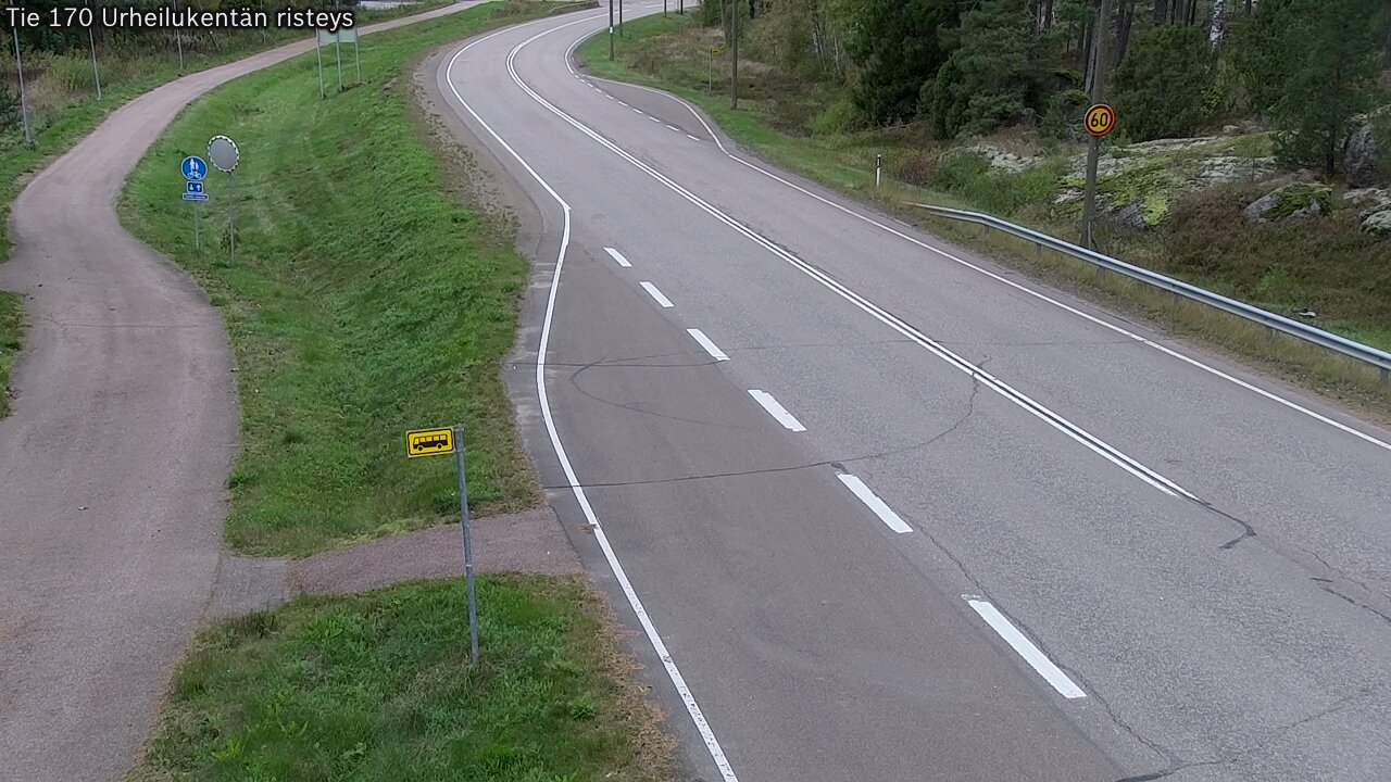 Kelikamerat Kuva Tie 170 Virolahti Urheilukentän risteys, Virolahti, Kymenlaakso