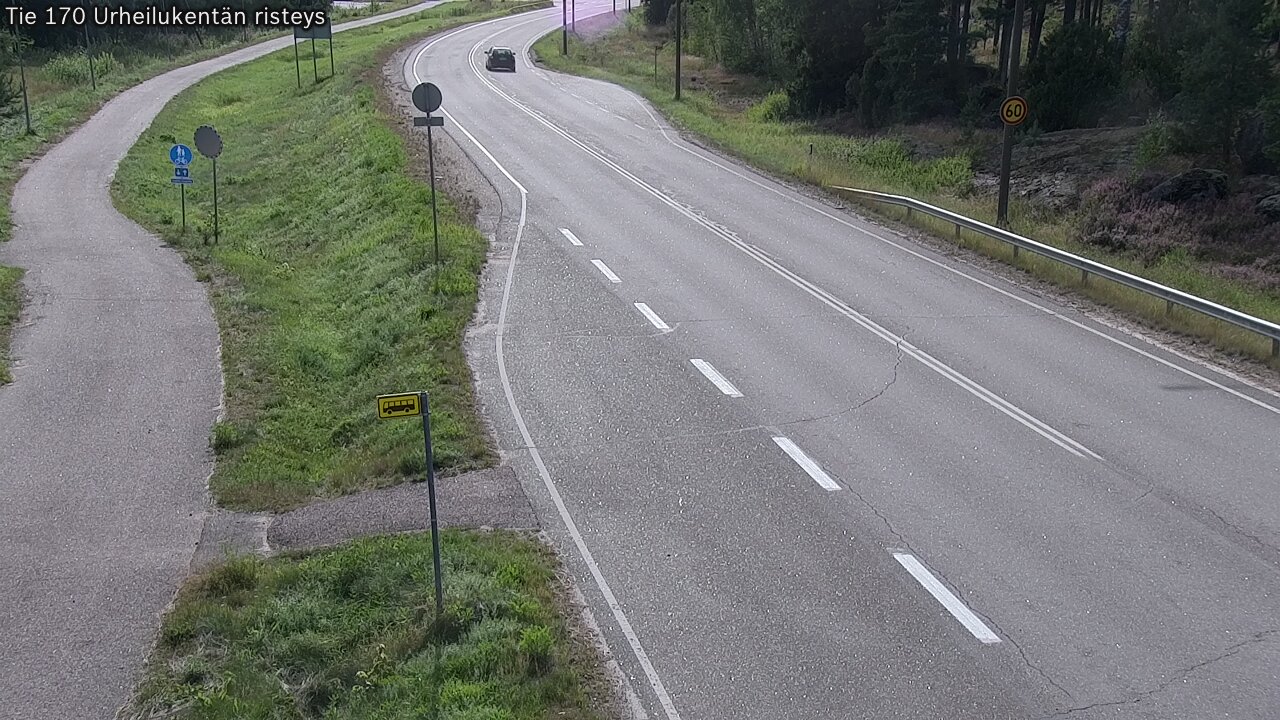 Kelikamerat Kuva Tie 170 Virolahti Urheilukentän risteys, Virolahti, Kymenlaakso
