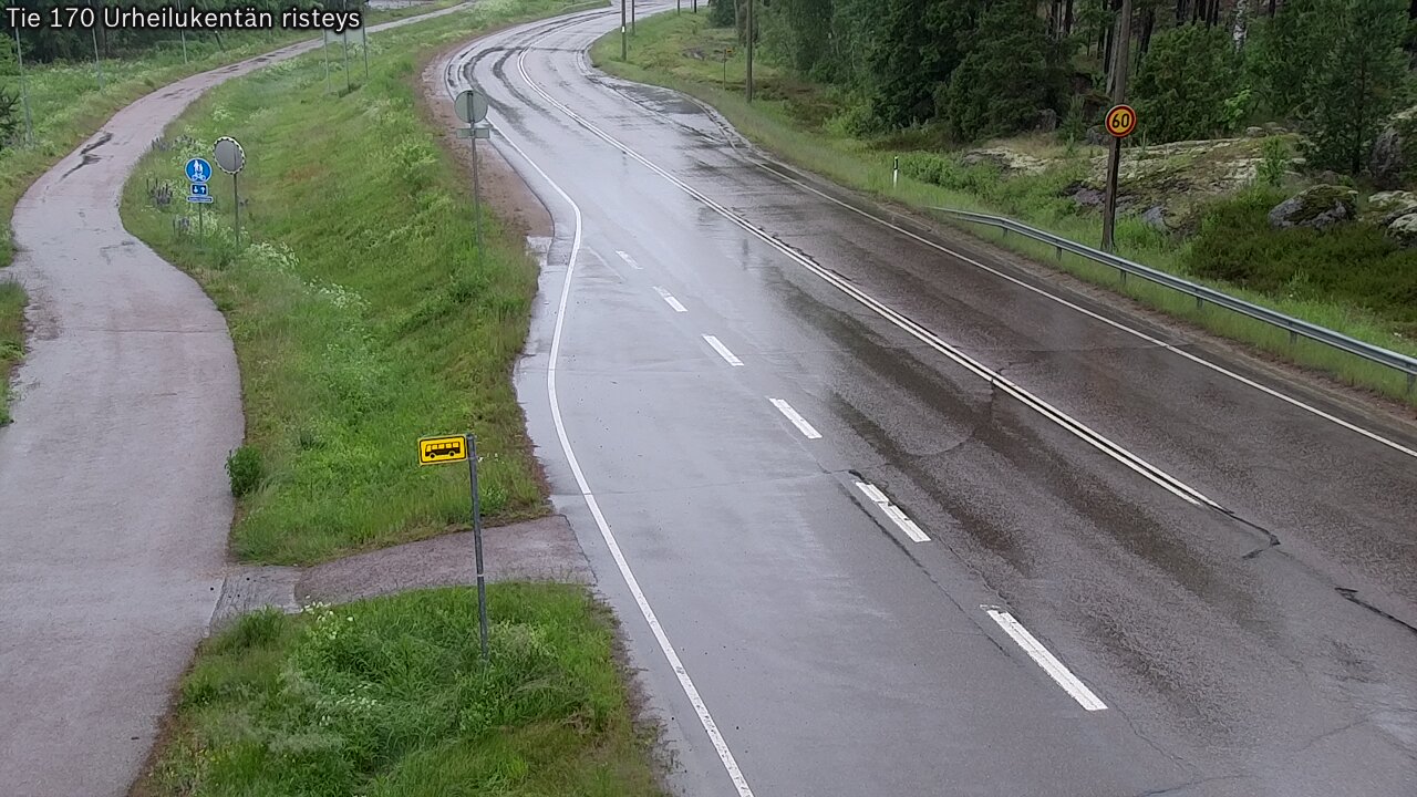 Kelikamerat Kuva Tie 170 Virolahti Urheilukentän risteys, Virolahti, Kymenlaakso